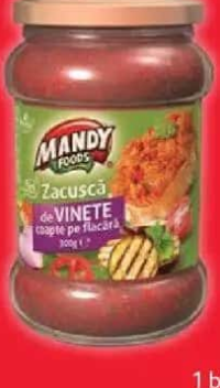 MANDY Zacuscă de vinete coapte pe flacără 300 g