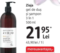 Ziaja gel de duș și șampon 3 în 1 500 ml
