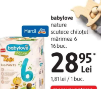 babylove nature scutece chiloțel mărimea 6 16 buc.