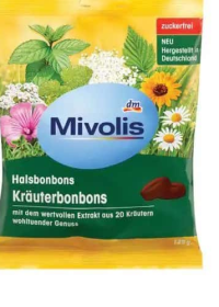 Mivolis bomboane cu plante aromatice 125 g