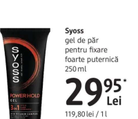 Syoss gel de păr pentru fixare foarte puternică 250 ml