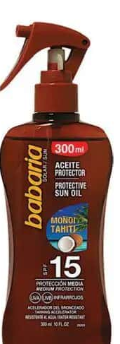 Babaria ulei accelerator de bronzare cu protecție solară FPS 15 300 ml