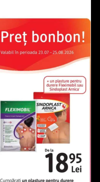 Fleximobil sau Sindoplast Arnica plasture pentru durere