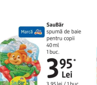 SauBär spumă de baie pentru copii 40 ml 1 buc.