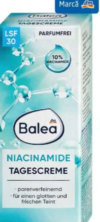 Balea cremă pentru față cu niacinamide FPS 30 50 ml