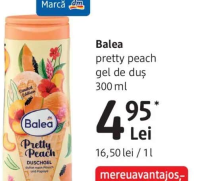 Balea pretty peach gel de duș 300 ml