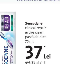 Sensodyne clinical repair active clean pastă de dinți 75 ml