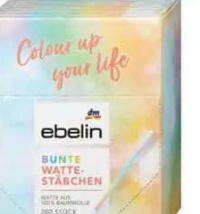 Marcă dm ebelin bețișoare colorate de vată 200 buc.