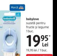 babylove suzetă pentru fructe și legume 1 buc.