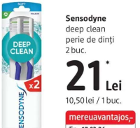 Sensodyne deep clean perie de dinți 2 buc.