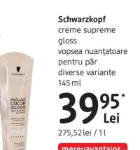 Schwarzkopf creme supreme gloss vopsea nuanțatoare pentru păr diverse variante 145 ml