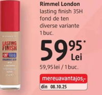 Rimmel London lasting finish 35H fond de ten diverse variante 1 buc.
