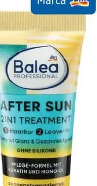 Balea professional after sun mască și leave-in pentru păr 20 ml
