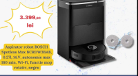 Aspirator robot BOSCH Spotless Max BCRDW3BAB, 0.271, 14.V, autonomie max 160 min, Wi-Fi, functie mop