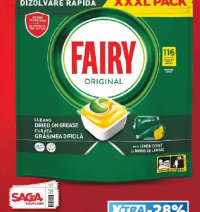 FAIRY ORIGINAL / PLATINUM PLUS Capsule pentru mașina de spălat vase 116 / 113 / 102 buc