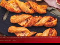 Twister cu bacon și brânză proaspăt copt 60 g