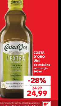 COSTA D'ORO Ulei de măsline extravirgin 500 ml