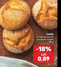 Chiflă cu fulgi de cartofi proaspăt coaptă 80 g