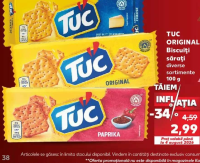 TUC ORIGINAL Biscuiți sărați diverse sortimente 100 g