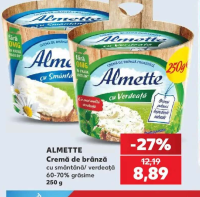 Almette Cremă de brânză cu smântână / verdeață 60-70% grăsime 250 g