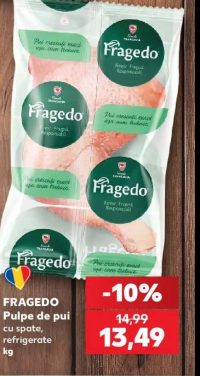 Fragedo Pulpe de pui cu spate refrigerate kg