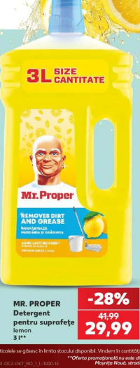 Mr. Proper Detergent pentru suprafețe lemon 3 l