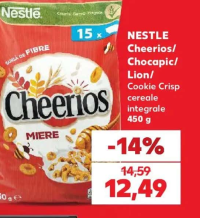 Nestlé Cheerios/ Chocapic/ Lion/ Cookie Crisp cereale integrale 450g