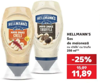 Hellmann's Sos de maioneză cu chilli/ cu trufe 250 ml