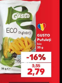 GUSTO Pufuleți bio 35 g