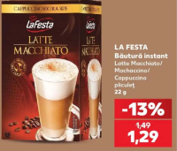 LaFesta Băutură instant Latte Macchiato/ Mochaccino/ Cappuccino pliculeț 22 g