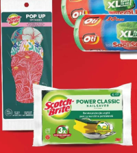 SCOTCH BRITE Bureți pentru vase expandabil / protecție unghii 3 buc / 4 buc