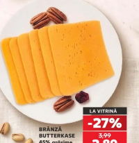 BRÂNZĂ BUTTERKASE 45% grăsime 100 g