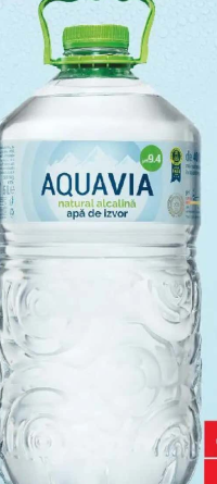 AQUAVIA Apă de izvor natural alcalină 5 l