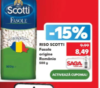 RISO SCOTTI Fasole origine România 500 g