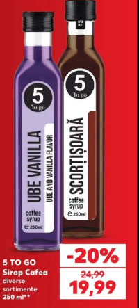 5 TO GO Sirop Cafea diverse sortimente 250ml