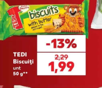 TEDI Biscuiți unt 50 g**