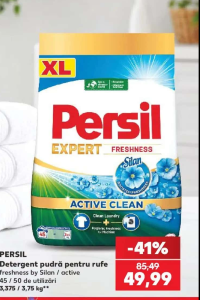 Persil Detergent pudră pentru rufe freshness by Silan / active 45 / 50 de utilizări 3.375 / 3.75 kg