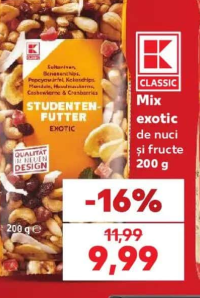 K-Classic Mix exotic de nuci și fructe 200g