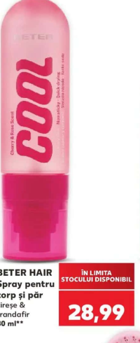 BETER HAIR Spray pentru corp și păr cireșe & trandafir 80 ml