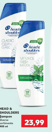 HEAD & SHOULDERS Șampon diverse sortimente 400 ml