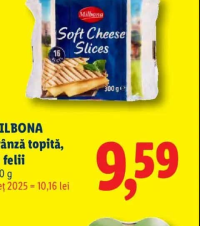MILBONA Brânză topită, 16 felii 300 g