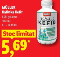 MÜLLER Kalinka Kefir 1,5% grăsime 500 ml