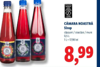 Cămara Noastră Sirop căpșuni / coacăze / mure 0,5 L