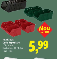 PARKSIDE Cutie depozitare 1 / 2 / 4 bucăți