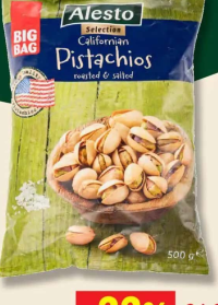 Alesto Selection Fistic prăjit și sărat 500 g