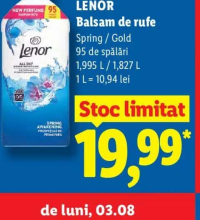 Lenor Balsam de rufe Spring / Gold 1,995 L / 1,827 L