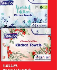 Floralys Prosop de bucătărie 3 x 100 foi 3 buc.