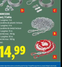 PARKSIDE Lanț / Cablu 1 buc.