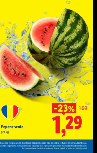 Pepene verde per kg