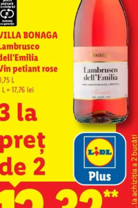 VILLA BONAGA Lambrusco dell'Emilia Vin petiant rose 0,75 L